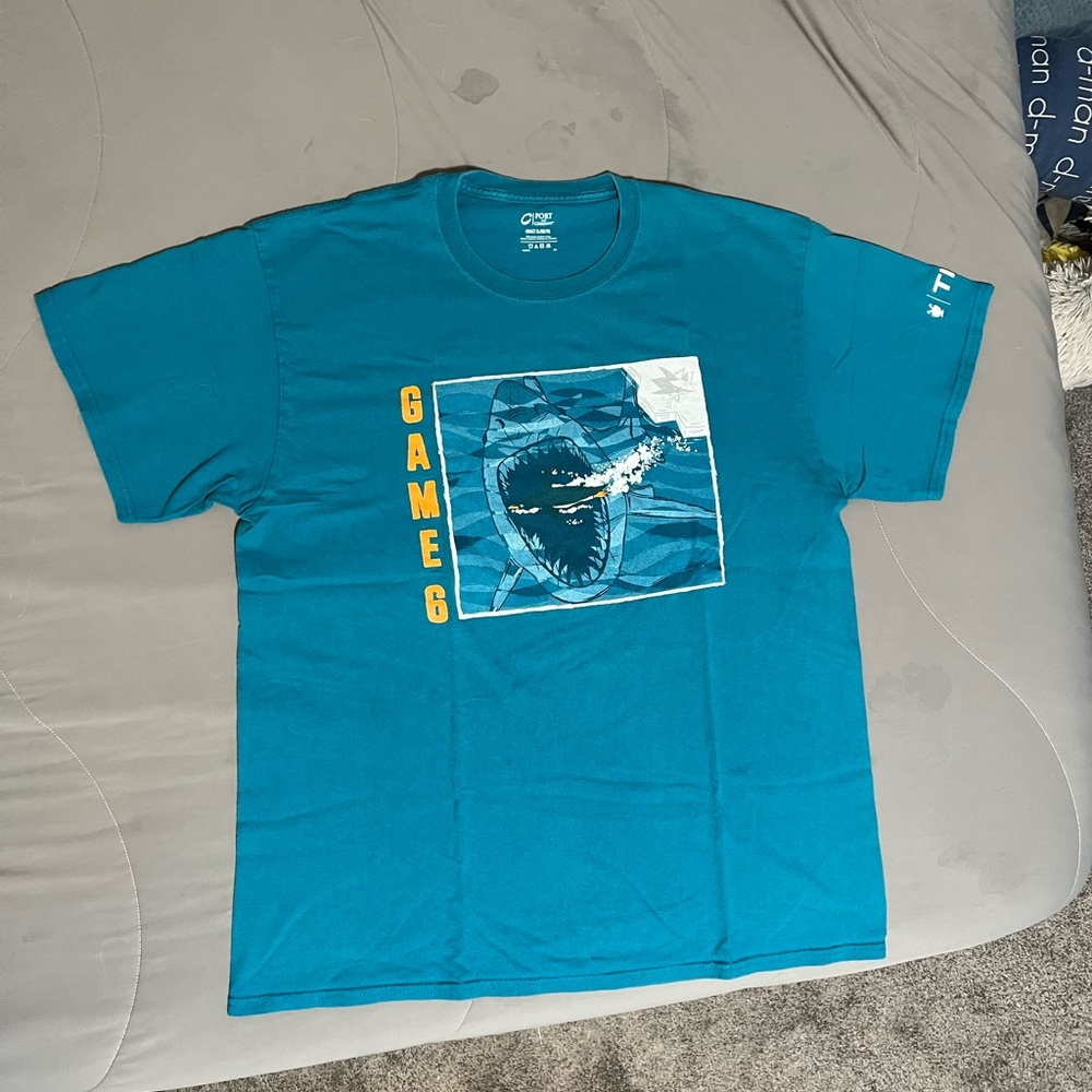 San Jose Sharks 2016 Playoffs Giveaway Shirt. Stanley Cup Finals Game 6!